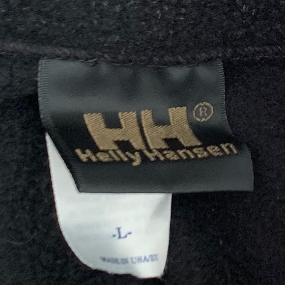 Helly Hansen Mens Black Fleece Jacket Sz L - Picture 5 of 8